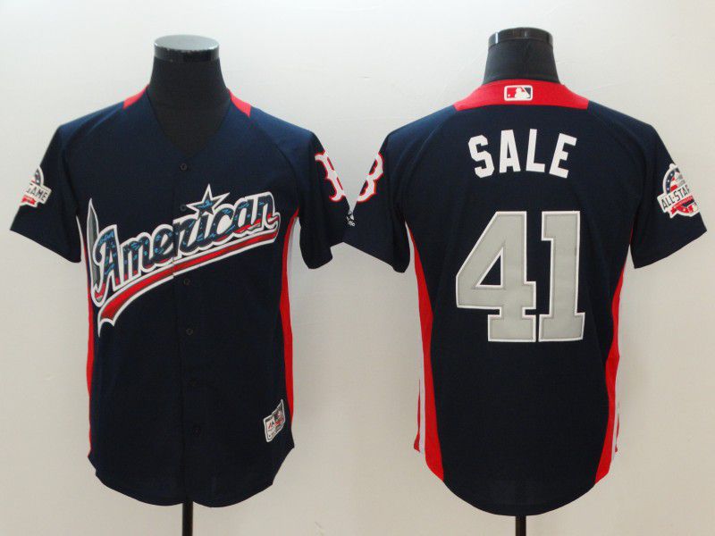 Men Boston Red Sox #41 Sale Blue All star MLB Jerseys->washington nationals->MLB Jersey